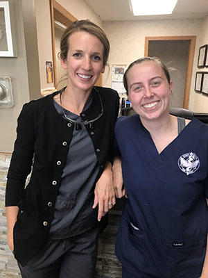 Alyssa Hedstrom, DDS and Jessica Lettelleir