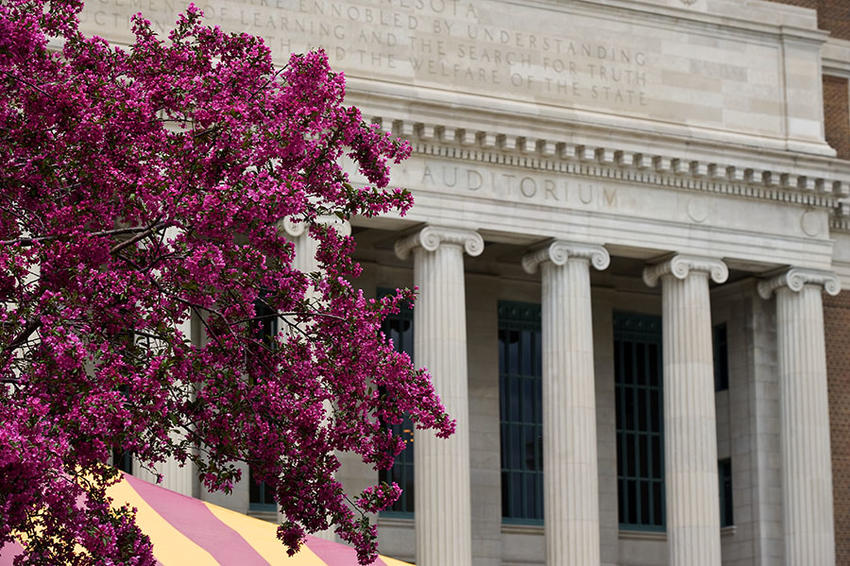 Graduation Outside Northrup Auditorium