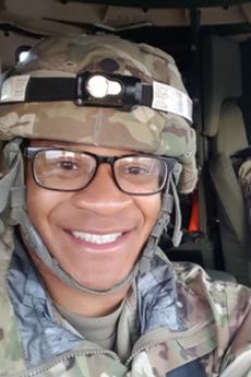 Stanislas Ogokeh in tactical gear