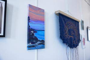 Tranquility from the slide alongside other works